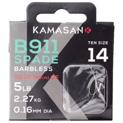 Kamasan Hooks To Nylon B911 Wide Gape Barbless